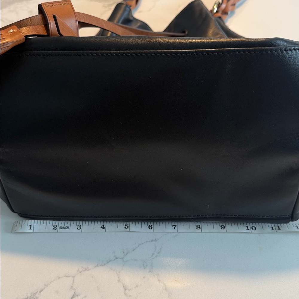 Dooney & Bourke Black and Brown Leather Bag - Picture 10 of 13